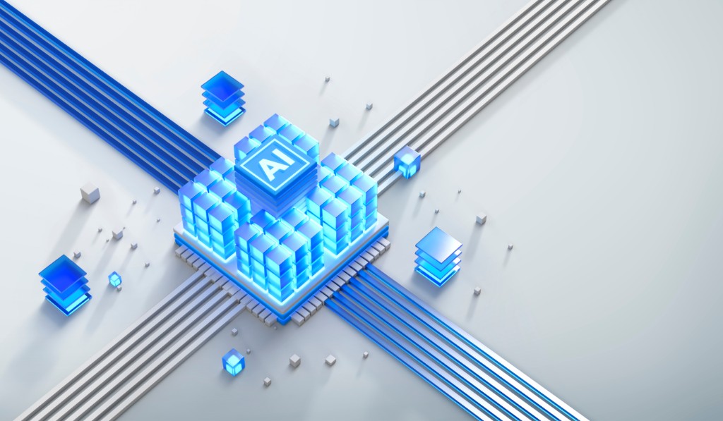 AI 프로세서와 데이터 경로가 연결된 AI 데이터 사업